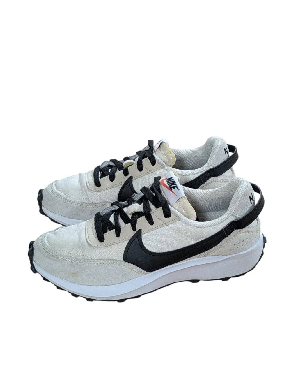 Nike Waffle Debut Sneakers Sandrift Black Womens Size 8